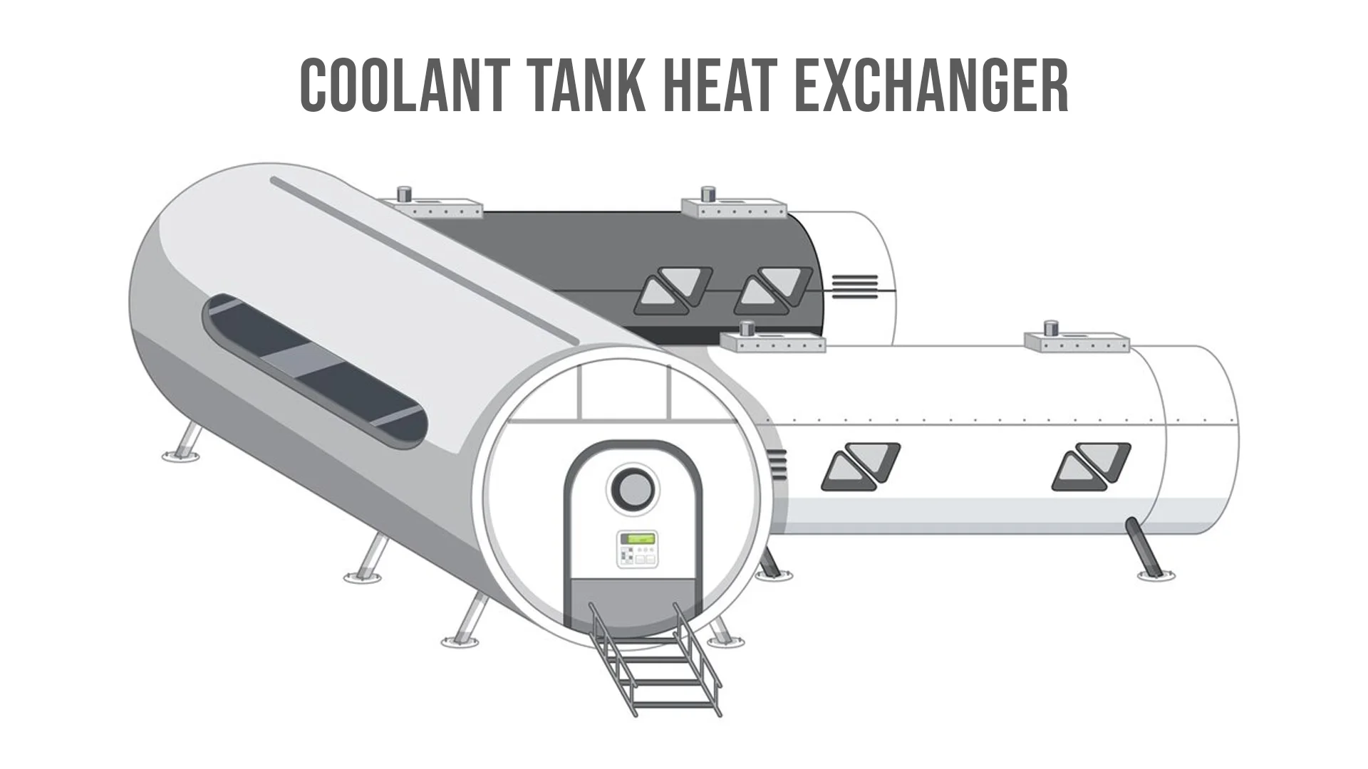 coolant tank heat exchanger