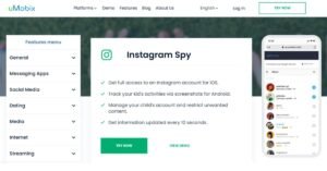 uMobix for Monitoring Instagram DMs Remotely