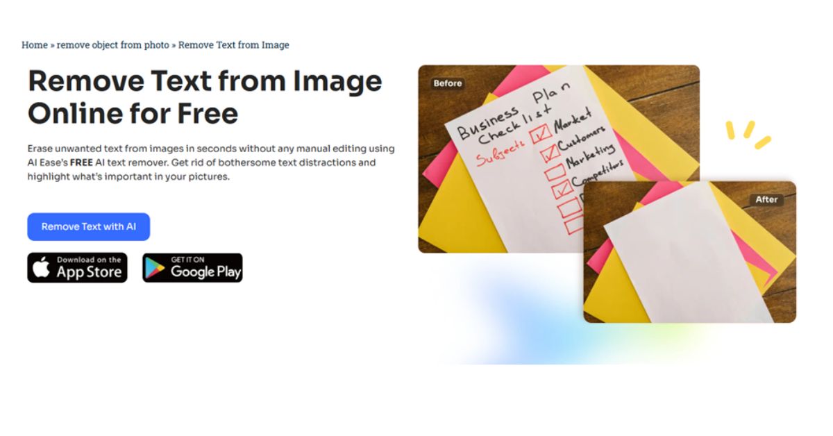 How to Remove Watermarks and Text from Images in Bulk Using AI Ease
