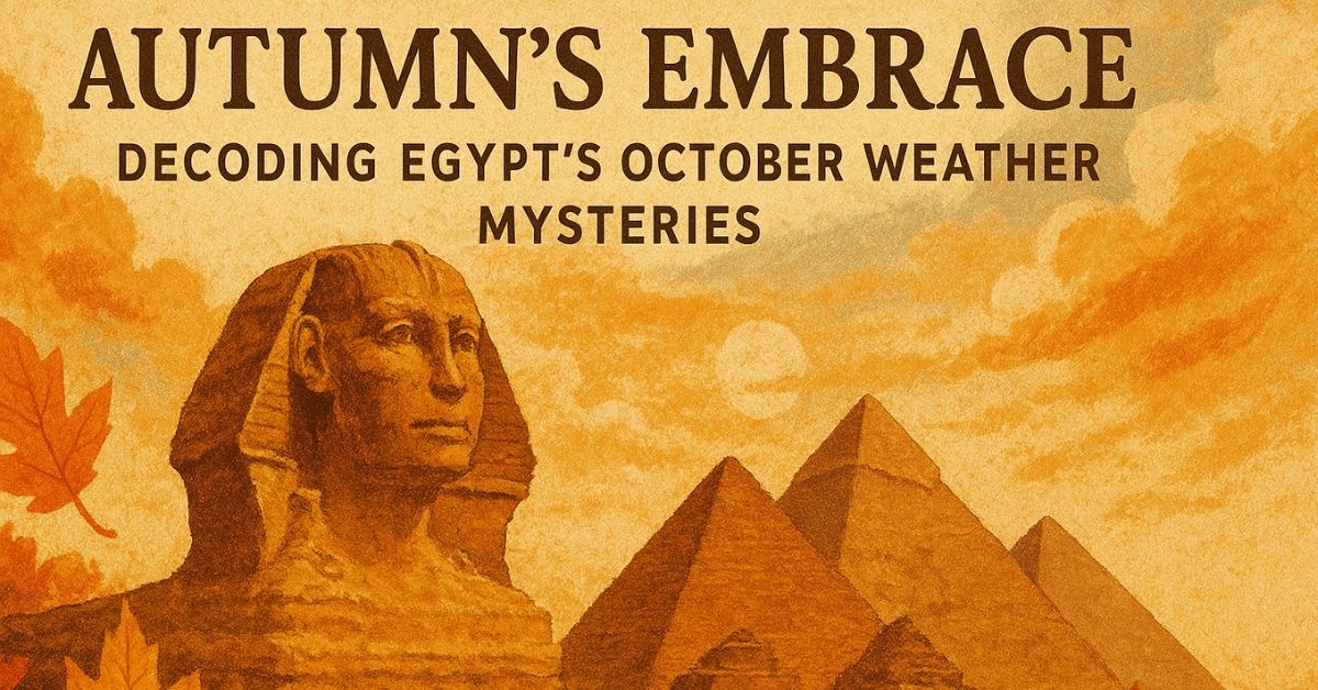 autumn's embrace: decoding egypt's october weather mysteries