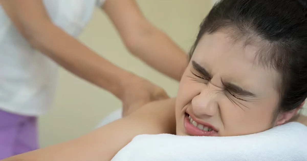massage hurts after