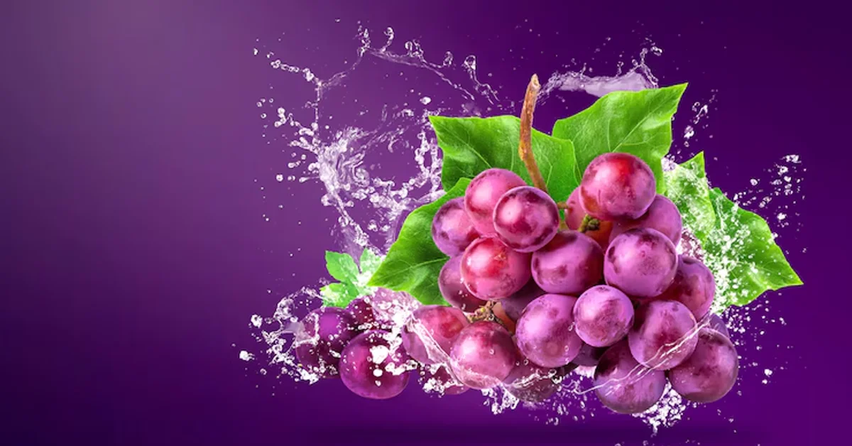 purple grapes